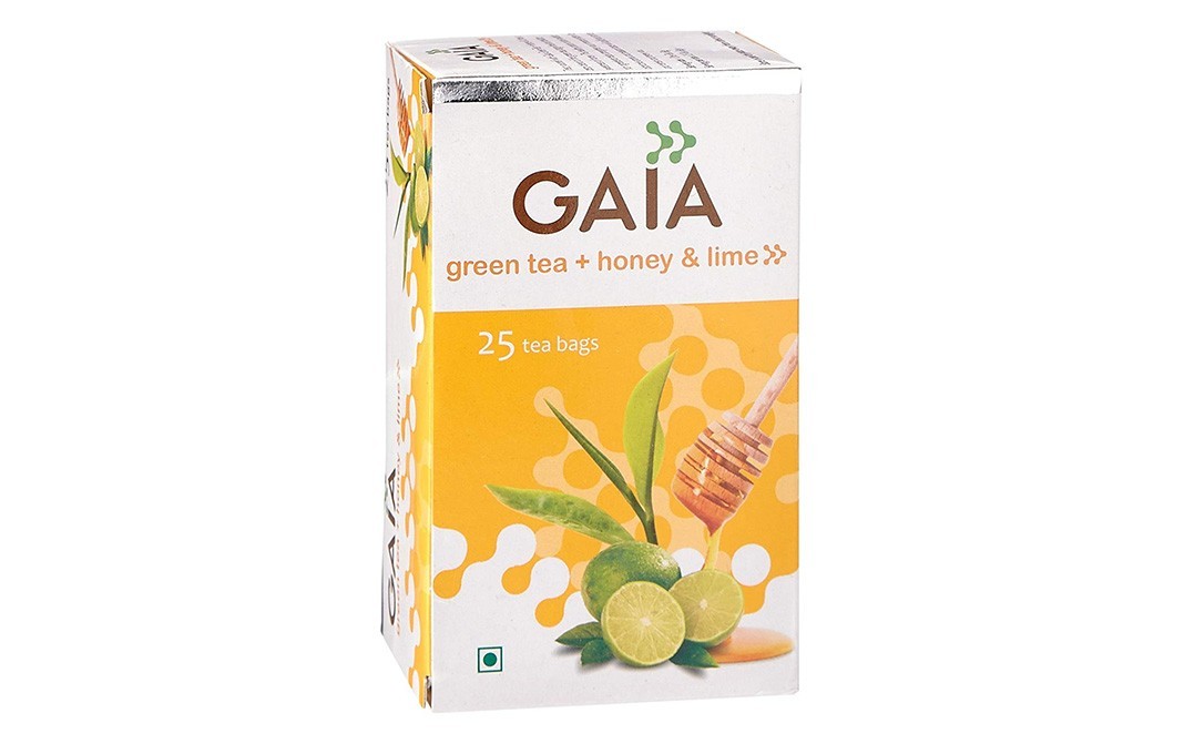 Gaia Green Tea + Honey & Lime    Box  25 pcs